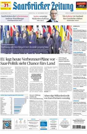 Cover of Saarbruecker Zeitung