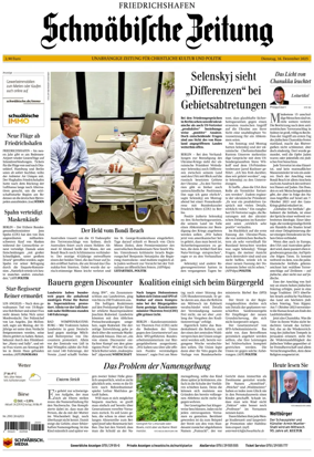 Cover of Schwaebische Zeitung (Friedrichshafen)