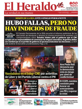 Cover of Diario El Heraldo