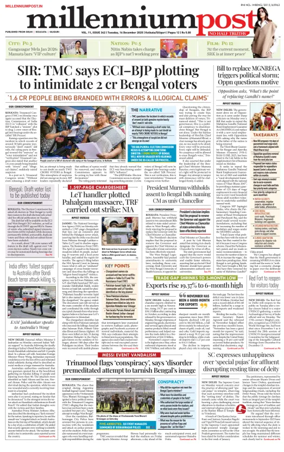 Cover of Millennium Post (Kolkata)
