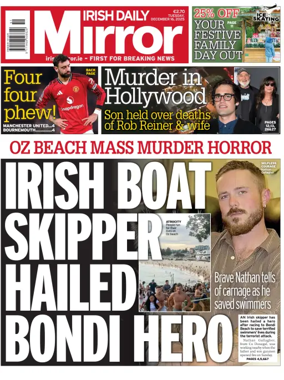 Cover of Irish Daily Mirror