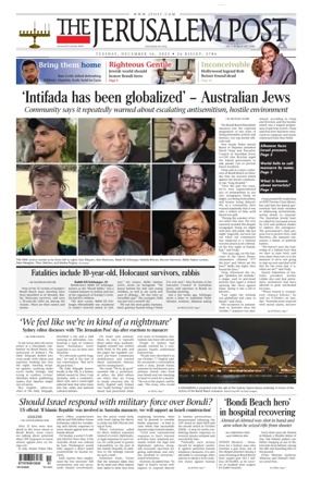 Cover of The Jerusalem Post
