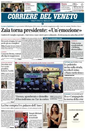 Cover of Corriere del Veneto (Treviso e Belluno)
