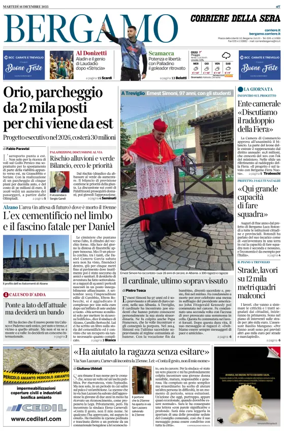 Cover of Corriere della Sera (Bergamo)