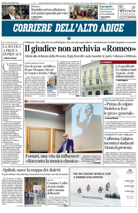 Cover of Corriere dell'Alto Adige