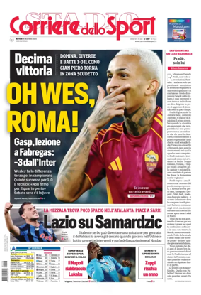 Cover of Corriere dello Sport (Lazio)