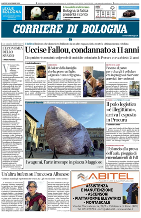 Cover of Corriere di Bologna