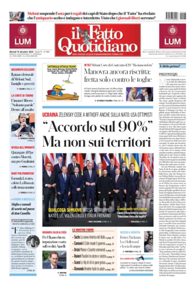 Cover of Il Fatto Quotidiano