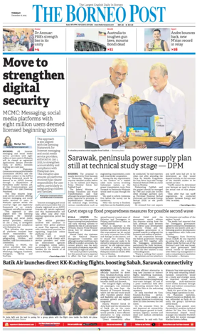 Cover of The Borneo Post