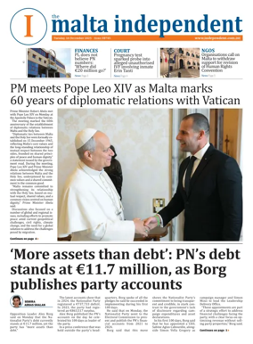 Cover of Malta Independent
