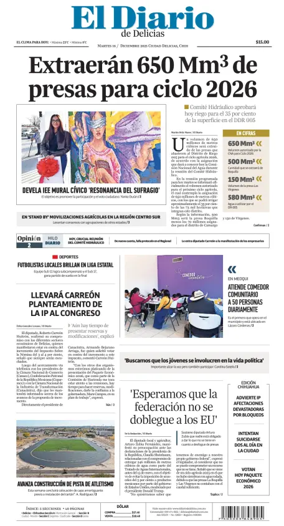 Cover of El Diario de Delicias