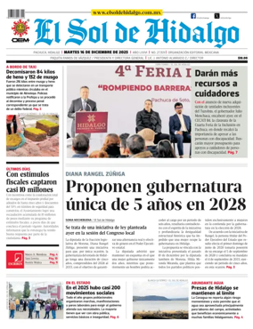 Cover of El Sol de Hidalgo