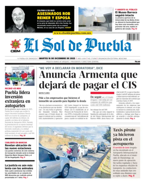 Cover of El Sol de Puebla