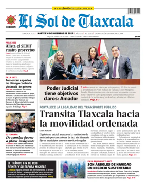 Cover of El Sol de Tlaxcala