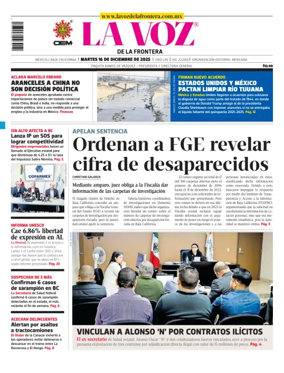 Cover of La Voz de la Frontera