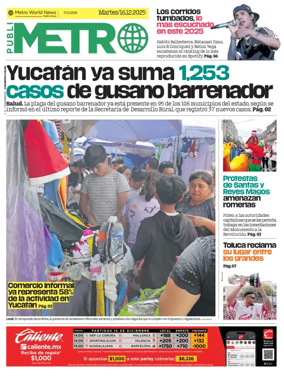 Cover of Publimetro Quintana Roo