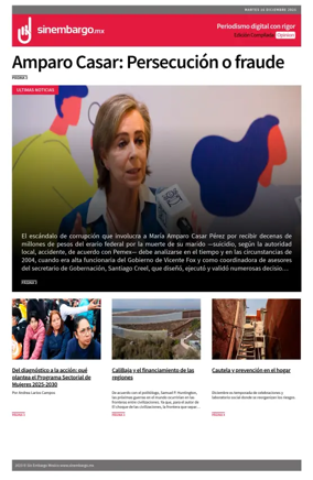 Cover of Sin Embargo Opinión