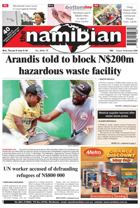 Cover of The Namibian
