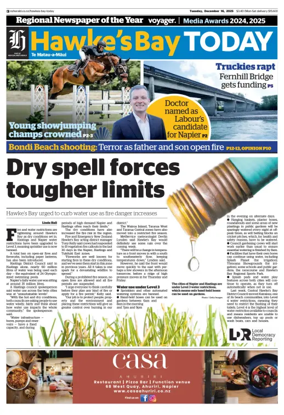Cover of Hawke's Bay Today
