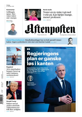 Cover of Aftenposten
