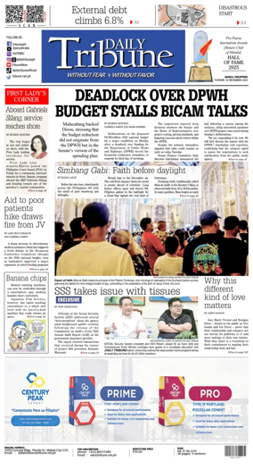 Cover of Daily Tribune (Philippines)