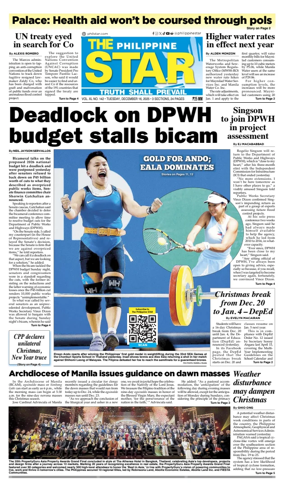 Cover of The Philippine Star