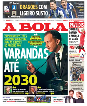 Cover of A BOLA (Portuguese)