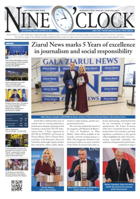 Cover of Nine o clock (Romania) Daily