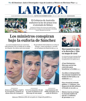 Cover of La Razon (Madrid)