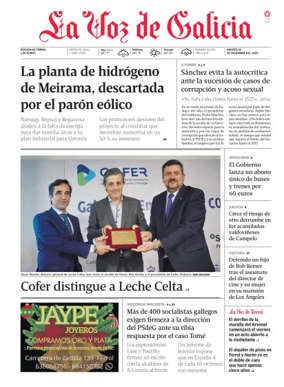 Cover of La Voz de Galicia (Ferrol)