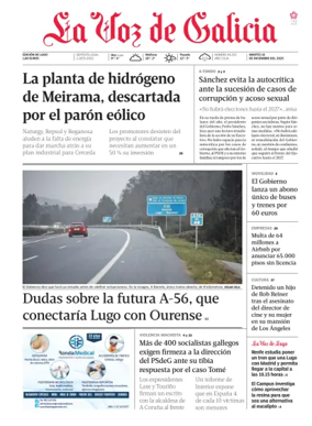 Cover of La Voz de Galicia (Lugo)