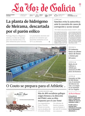 Cover of La Voz de Galicia (Ourense)