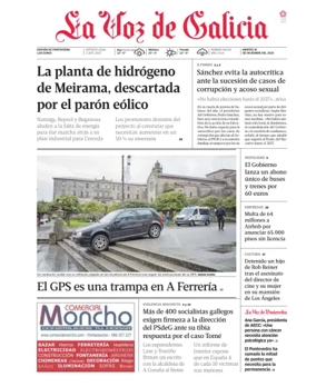 Cover of La Voz de Galicia (Pontevedra)