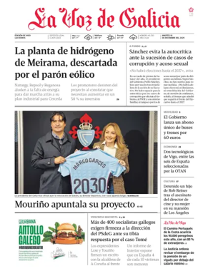 Cover of La Voz de Galicia (Vigo)