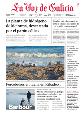 Cover of La Voz de Galicia (Viveiro)