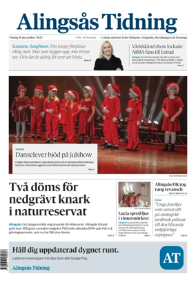 Cover of Alingsås Tidning