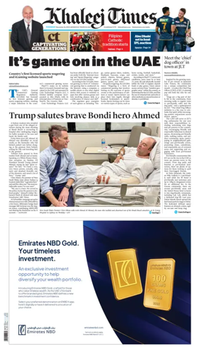 Cover of Khaleej Times