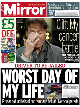 Cover of Daily Mirror