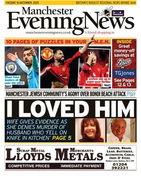 Cover of Manchester Evening News