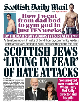 Cover of Scottish Daily Mail