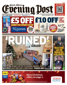 Cover of South Wales Evening Post