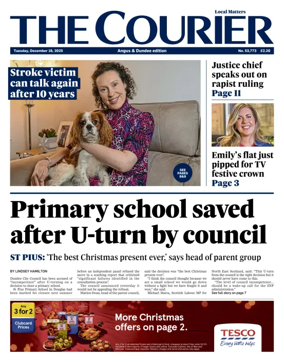 Cover of The Courier & Advertiser (Angus and The Mearns Edition)