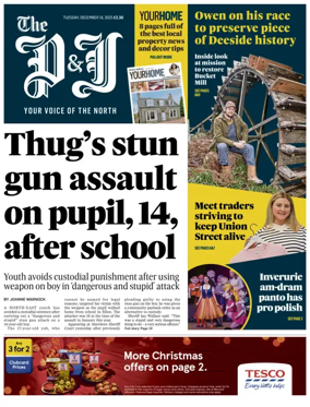 Cover of The Press and Journal (Aberdeenshire)
