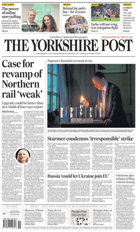 Cover of Yorkshire Post
