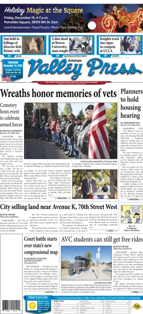 Cover of Antelope Valley Press