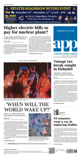 Cover of Asbury Park Press