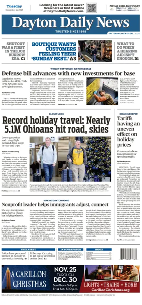 Cover of Dayton Daily News