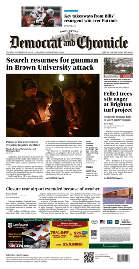 Cover of Democrat and Chronicle