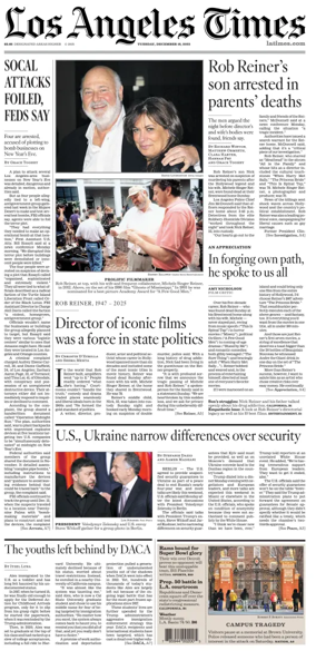 Cover of Los Angeles Times