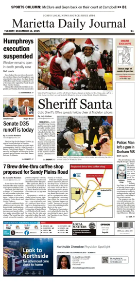 Cover of Marietta Daily Journal